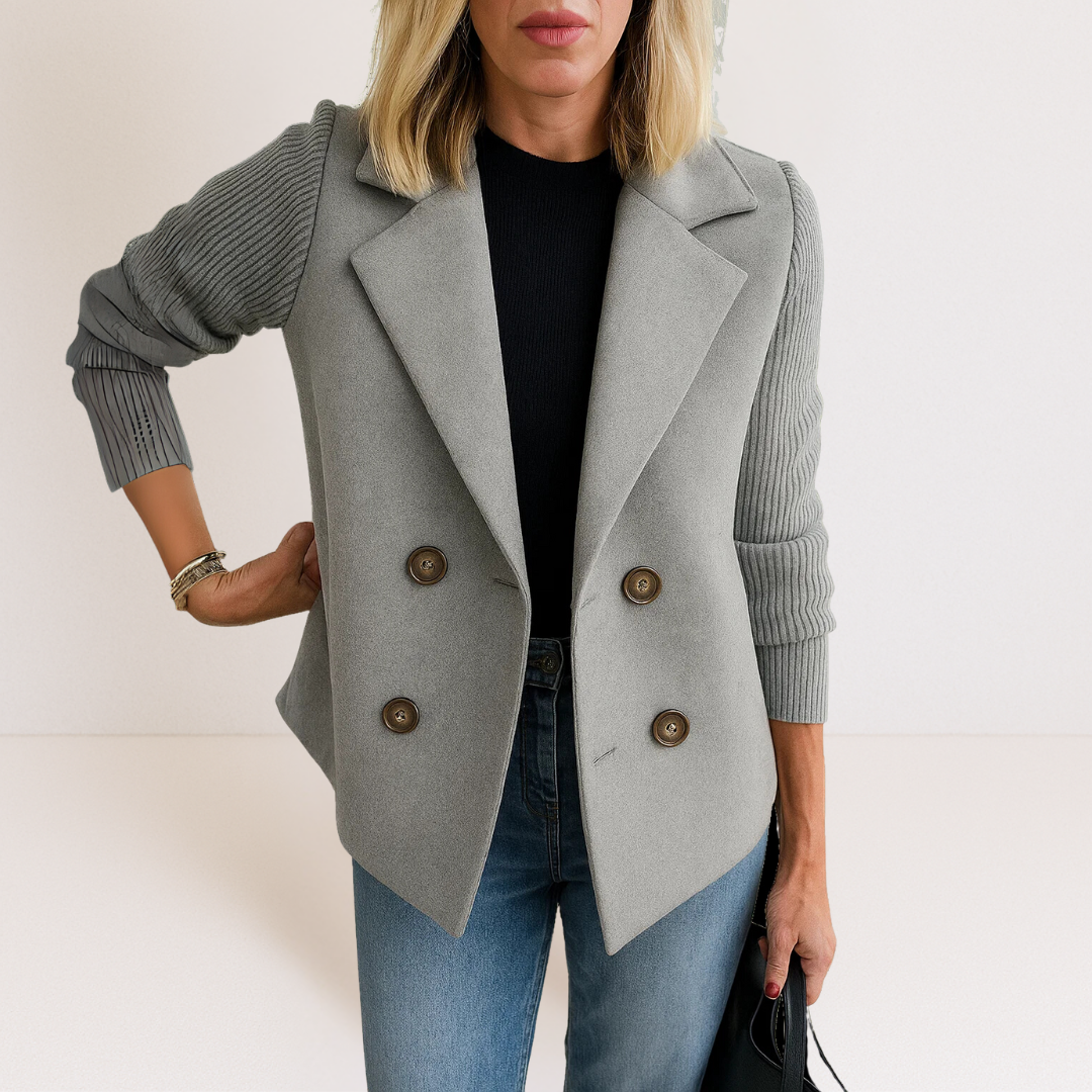 Martine – Blazer Cruzado de Comodidad Moderna y Elegancia Atemporal