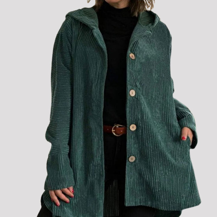 Marisela | Chaqueta con capucha de terciopelo informal para el otoño