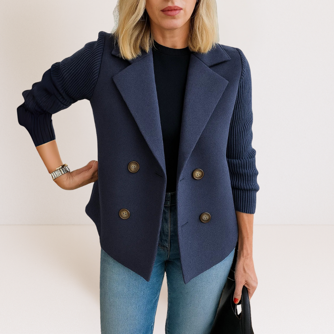 Martine – Blazer Cruzado de Comodidad Moderna y Elegancia Atemporal