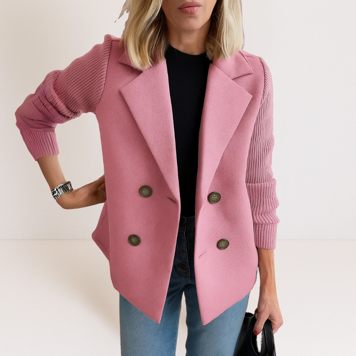 Martine – Blazer Cruzado de Comodidad Moderna y Elegancia Atemporal