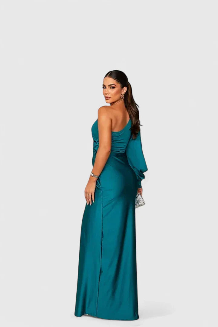 Hannah – Vestido Maxi Elegante de Un Solo Hombro para Noches Inolvidables