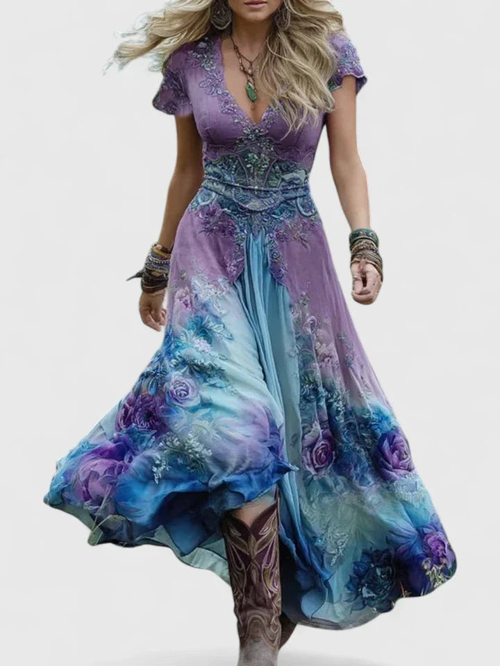 Ellie – Vestido Maxi Elegante para la Gracia Bohemia