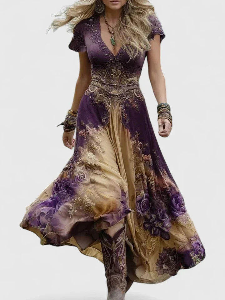 Ellie – Vestido Maxi Elegante para la Gracia Bohemia