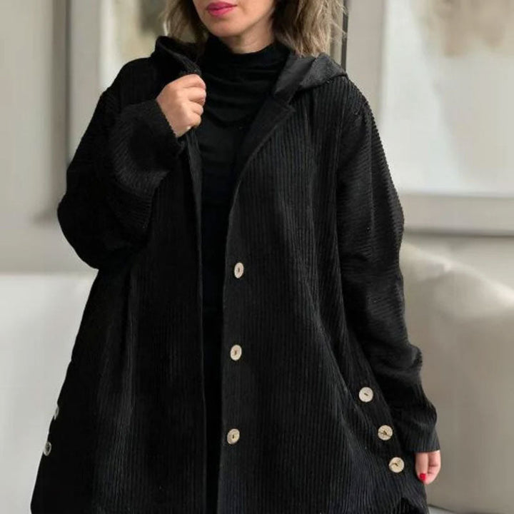 Marisela | Chaqueta con capucha de terciopelo informal para el otoño