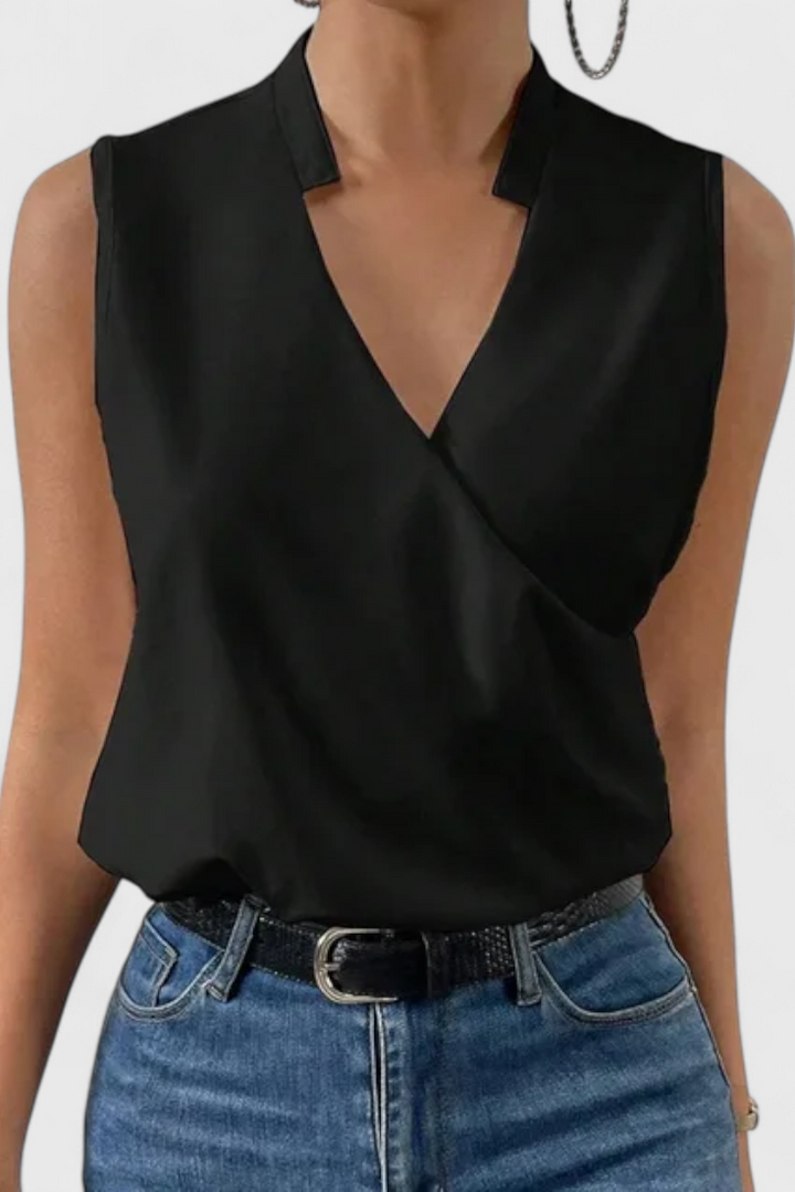 Yariela - Top Suave de Verano con Escote en V