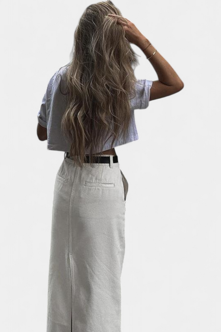 Yenifer | Falda Maxi con Abertura Parisina