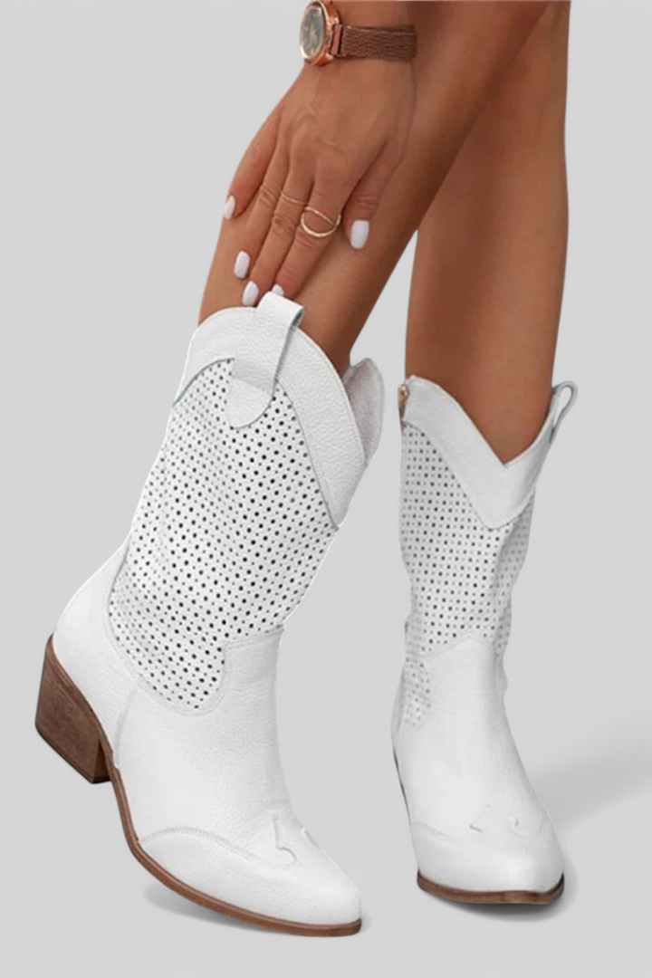 Pilar | Botas de Vaquero Modernas con Cremallera Lateral