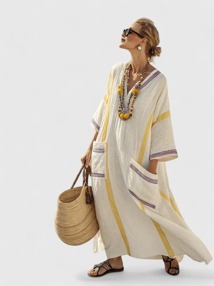 Aria – Elegante vestido maxi para un estilo costero sin esfuerzo