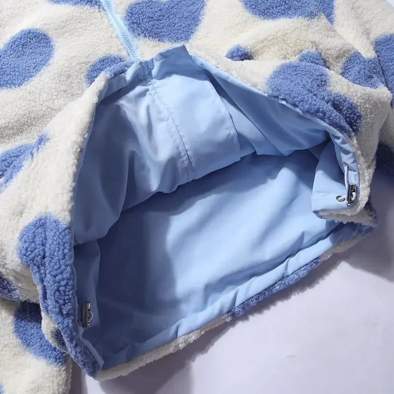 Katharina | Chaqueta con corazones reversibles