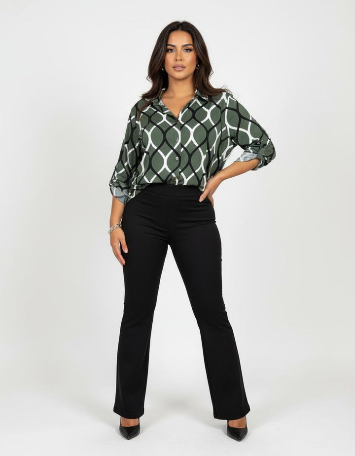 Nora - Blusa con Estampado Gráfico