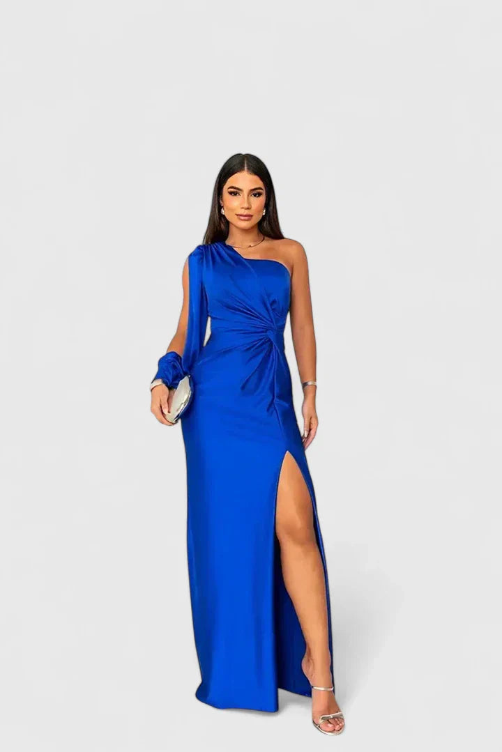 Hannah – Vestido Maxi Elegante de Un Solo Hombro para Noches Inolvidables