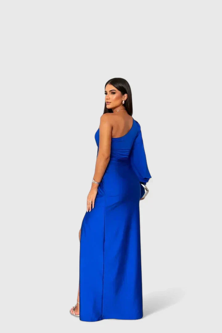 Hannah – Vestido Maxi Elegante de Un Solo Hombro para Noches Inolvidables