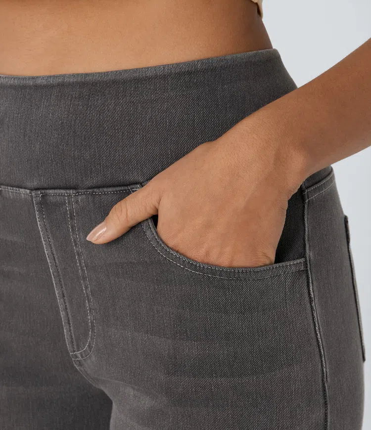 SOLÈNE™ - Jeans de pierna ancha de corte relajado