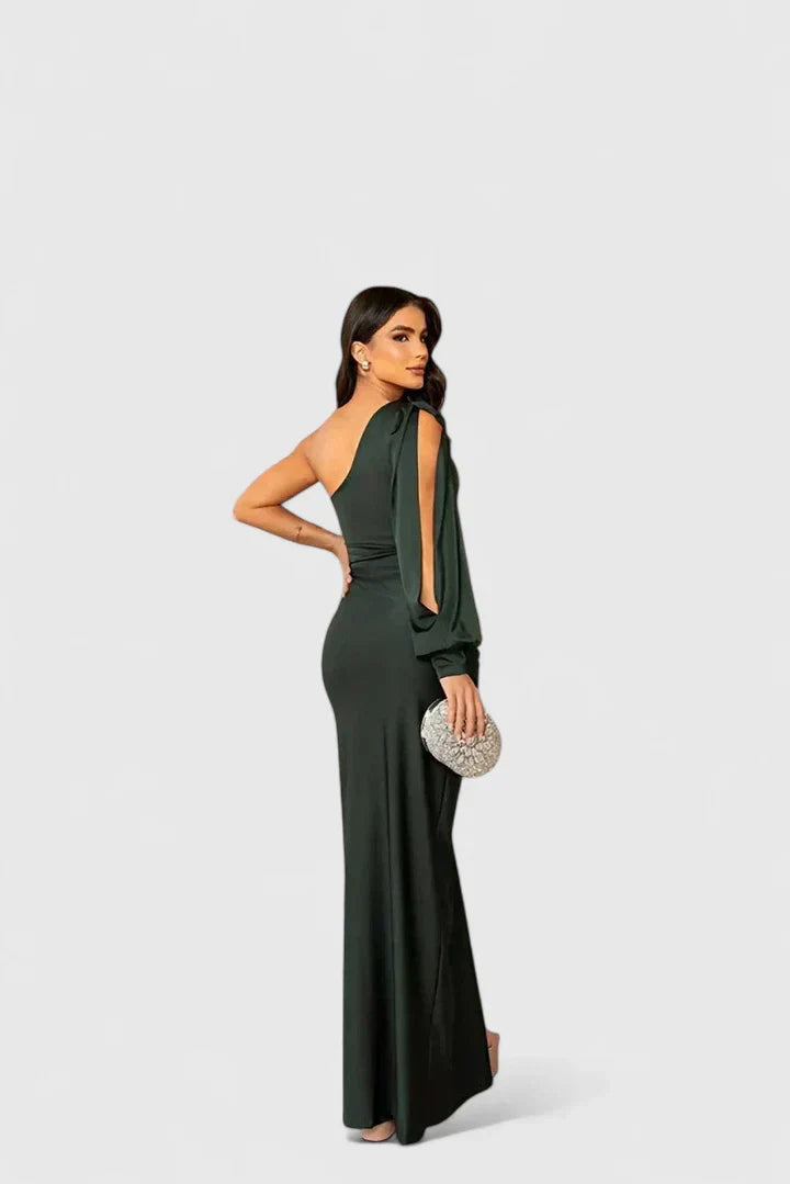 Hannah – Vestido Maxi Elegante de Un Solo Hombro para Noches Inolvidables