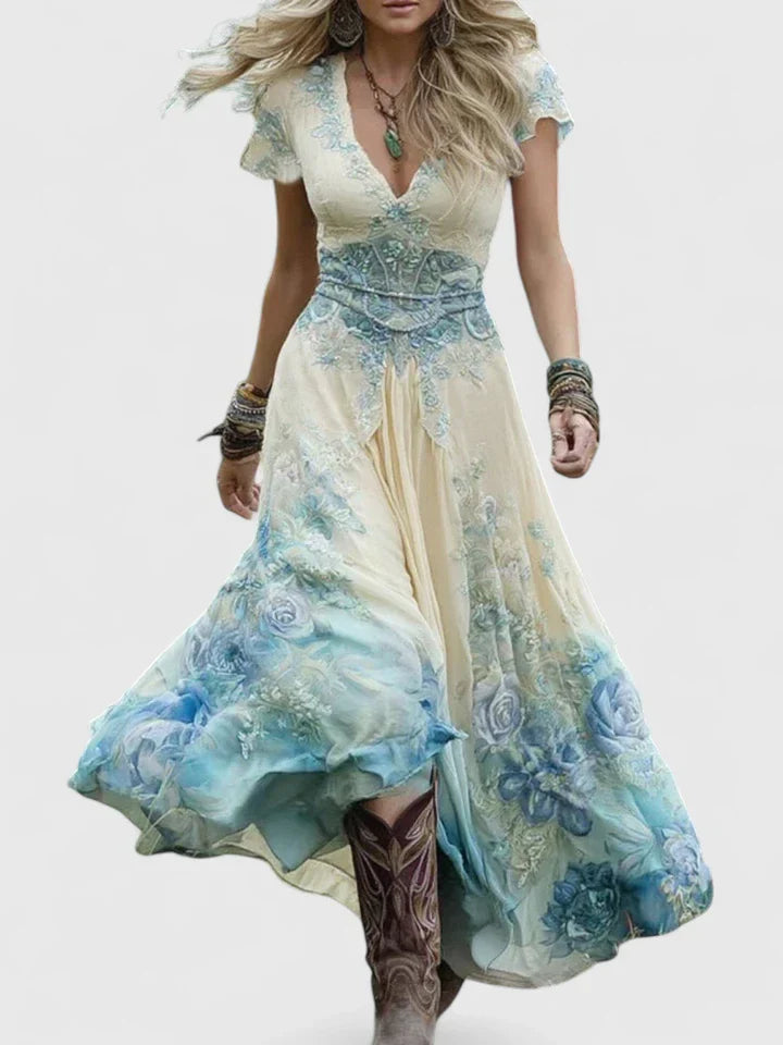 Ellie – Vestido Maxi Elegante para la Gracia Bohemia