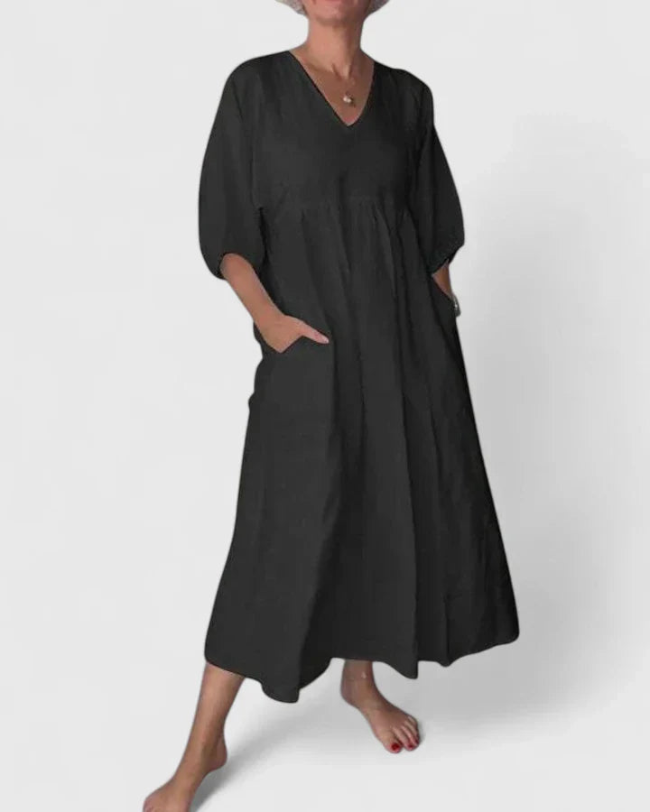 Theresa - Vestido Maxi Elegante para Comodidad Sin Esfuerzo