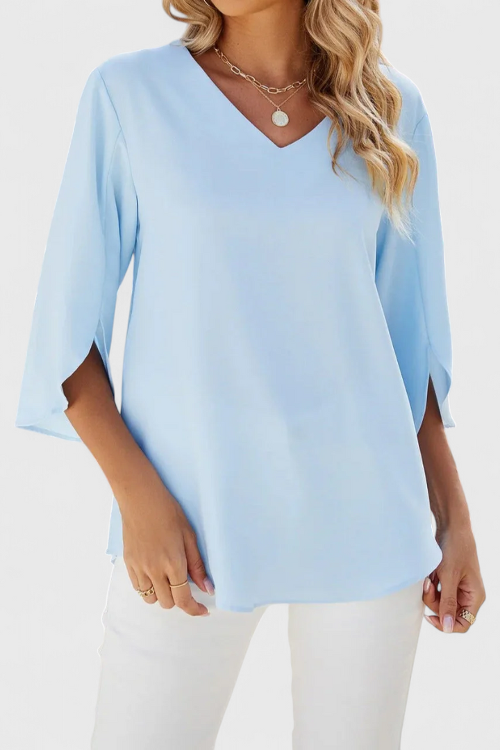 Paloma – Blusa Ligera con Escote en V para Días sin Esfuerzo