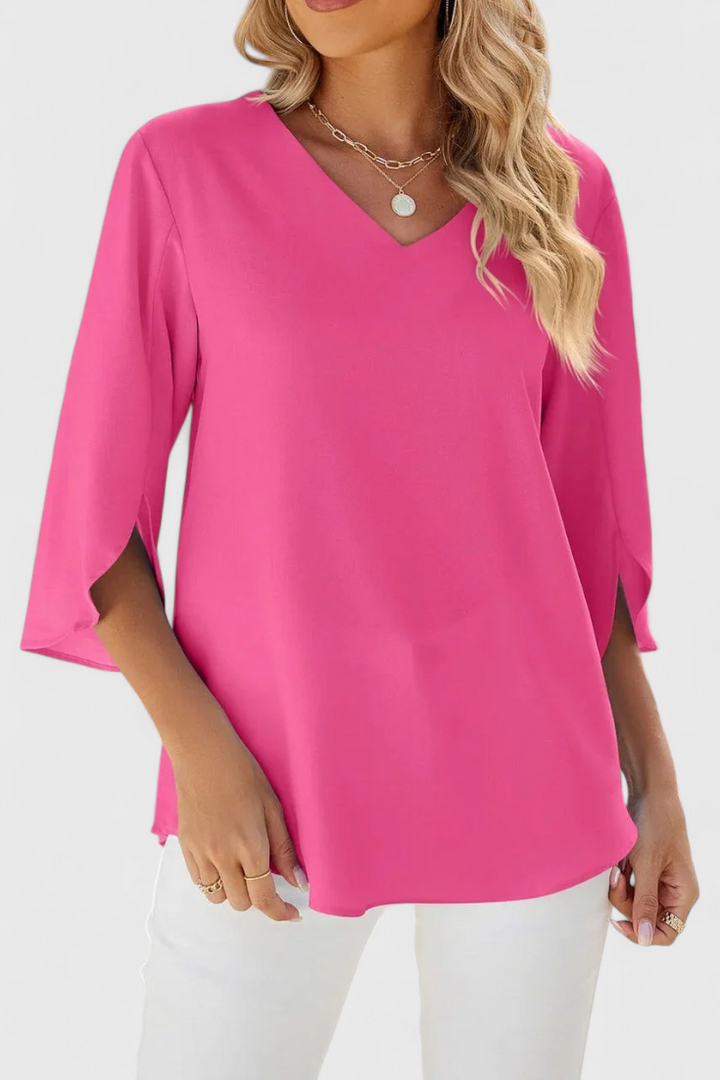 Paloma – Blusa Ligera con Escote en V para Días sin Esfuerzo