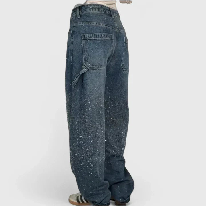 Brielle - Jeans relajados con brillo para un glamour sin esfuerzo